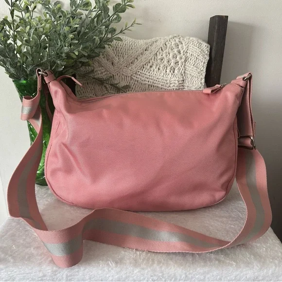 Bally Pink Leather Trimmed Messenger Bag - Picture 11 of 14